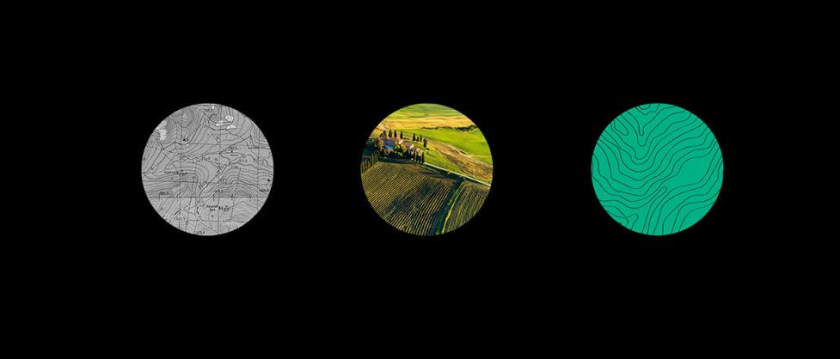 Roots 烏克蘭進(jìn)口葡萄酒公司vi設(shè)計，梯田線條元素