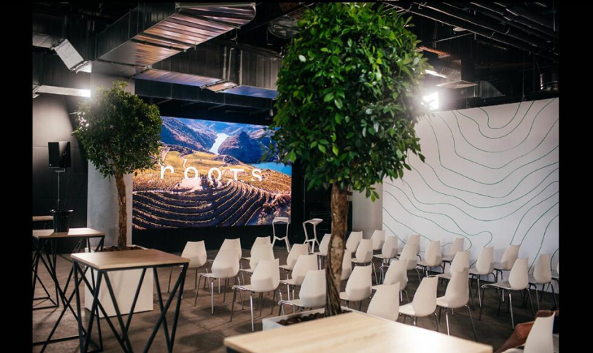 Roots 烏克蘭進(jìn)口葡萄酒公司vi設(shè)計，梯田線條元素