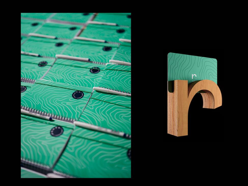 Roots 烏克蘭進(jìn)口葡萄酒公司vi設(shè)計，梯田線條元素