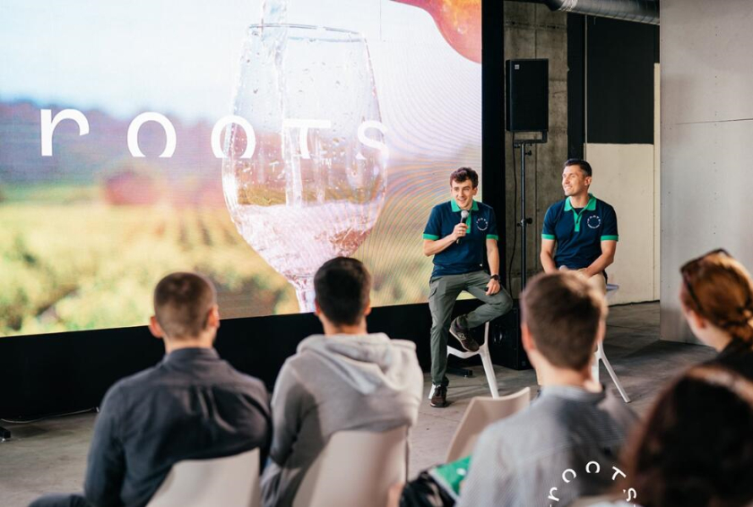 Roots 烏克蘭進(jìn)口葡萄酒公司vi設(shè)計，梯田線條元素