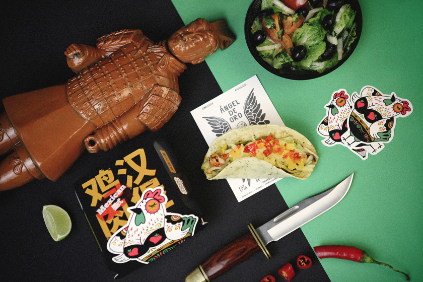 Good Good墨西哥休閑餐飲品牌設(shè)計(jì)，“中國(guó)皮影風(fēng)”插畫元素設(shè)計(jì)