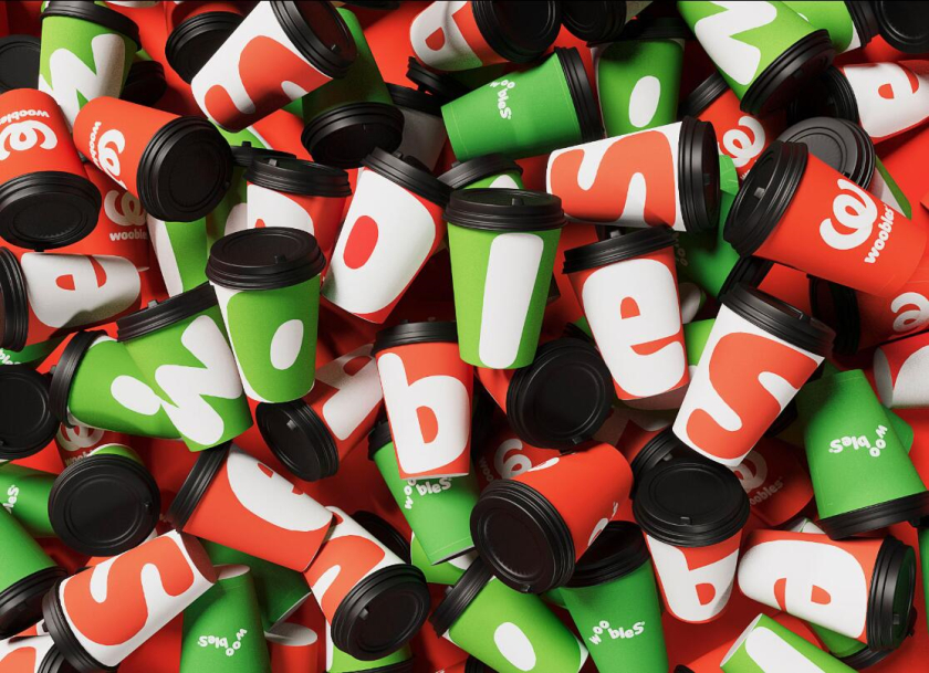 Woobles 明火炒鍋餐廳餐飲品牌創(chuàng)建與全案策劃設(shè)計-店鋪物料-杯子設(shè)計