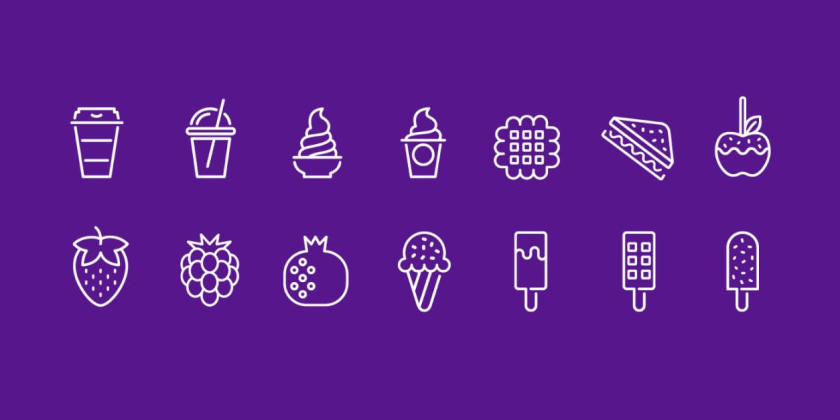 Zonice 冷凍酸奶咖啡連鎖店品牌vi形象設(shè)計(jì)-圖標(biāo)設(shè)計(jì)