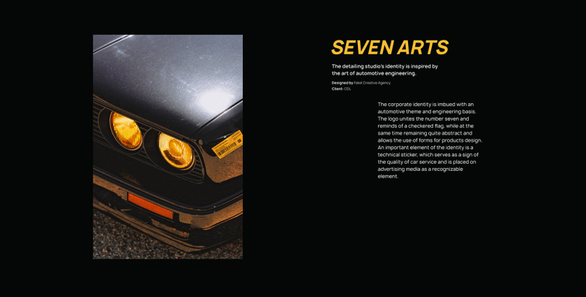 7 Arts 潤滑油品牌形象全案設(shè)計(jì)“黃色立體金屬”效果