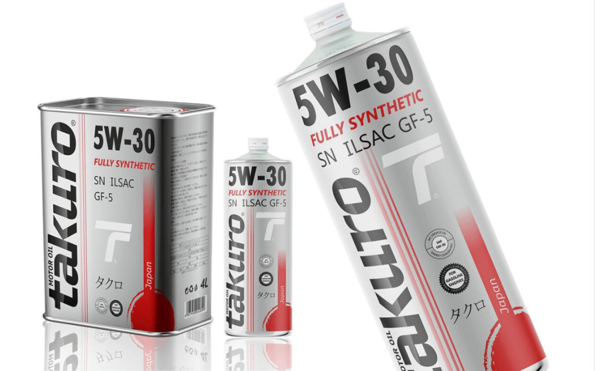 Takuro潤滑油包裝設(shè)計(jì)“旭日”紅色圓圈圖形創(chuàng)意