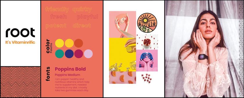 根系營養(yǎng) Root Nutrition 維生素補(bǔ)充劑保健品線條插畫包裝設(shè)計(jì)