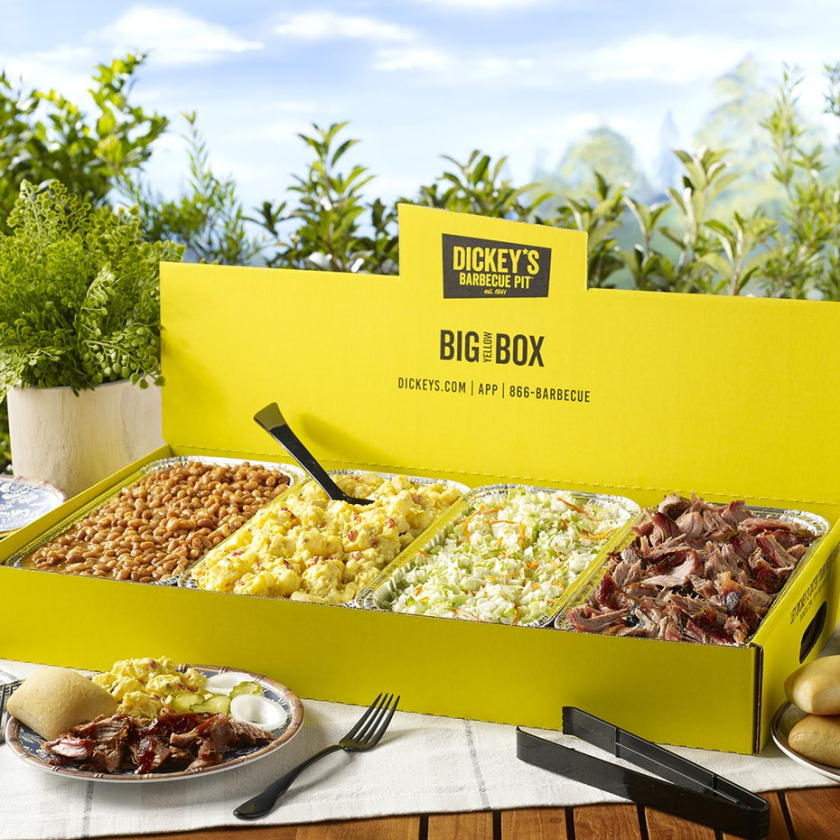 Dickeys Barbeque 大黃盒外賣套餐餐飲食品包裝設(shè)計