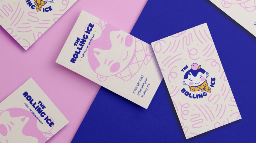 The Rolling Ice 流動車冰淇淋品牌logo設計vi設計“泰國男孩”圖形 The Rolling Ice 流動車冰淇淋品牌logo設計vi設計“泰國男孩”圖形