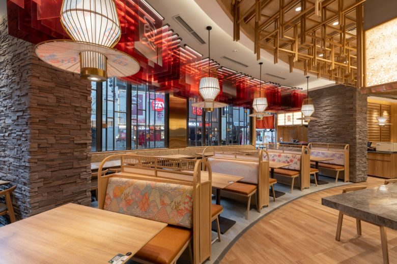 Sushi Tei 日式壽司餐廳餐飲店鋪室內(nèi)空間設計“自然原木喜慶”風格 Sushi Tei 日式壽司餐廳餐飲店鋪室內(nèi)空間設計“自然原木喜慶”風格