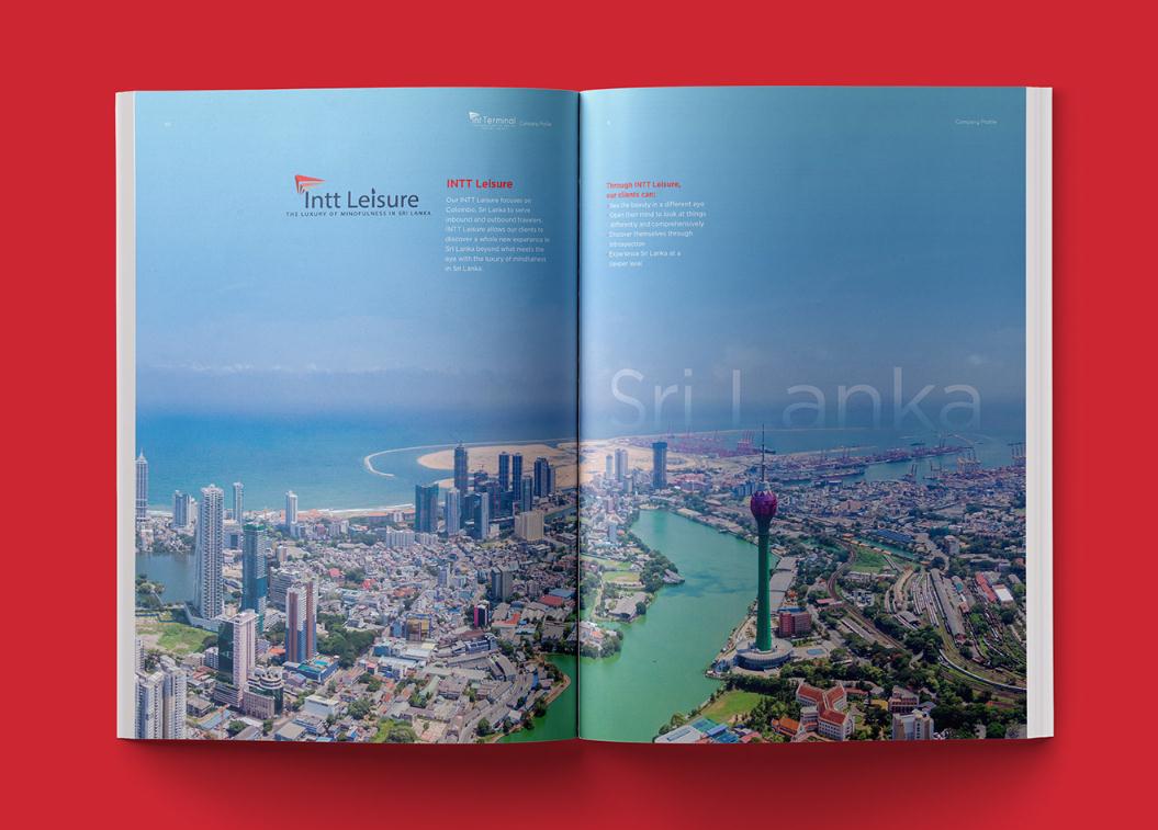 Terminal定制旅游公司宣傳畫冊設(shè)計(jì)“紅藍(lán)配色”，全方位的服務(wù)