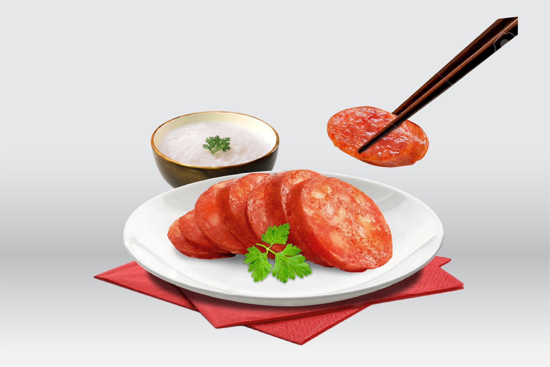 Sri Charoen 魚(yú)肉香腸包裝設(shè)計(jì)，魚(yú)在砧板上的創(chuàng)意