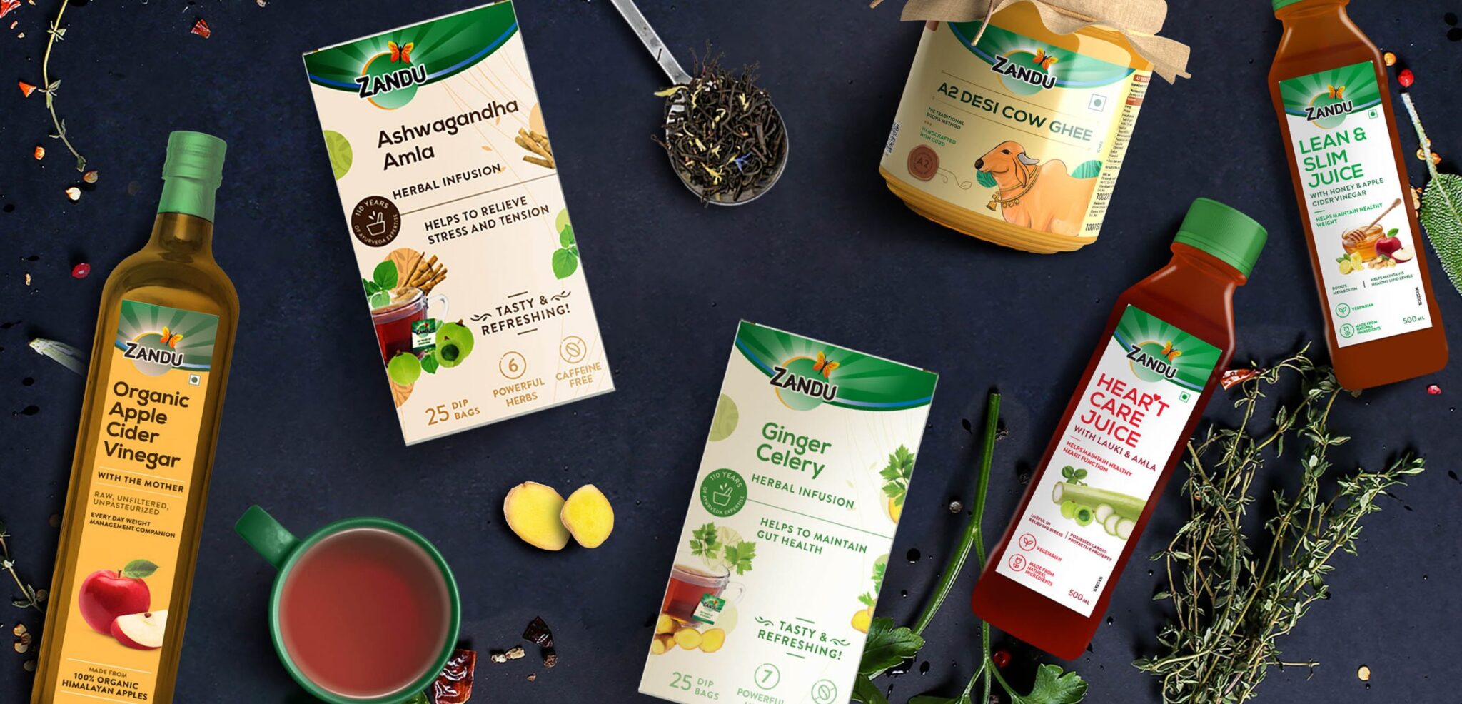 zandu蘋果醋果汁蜂蜜水果花茶系列食品包裝設(shè)計(jì)，統(tǒng)一的包裝頂部設(shè)計(jì)