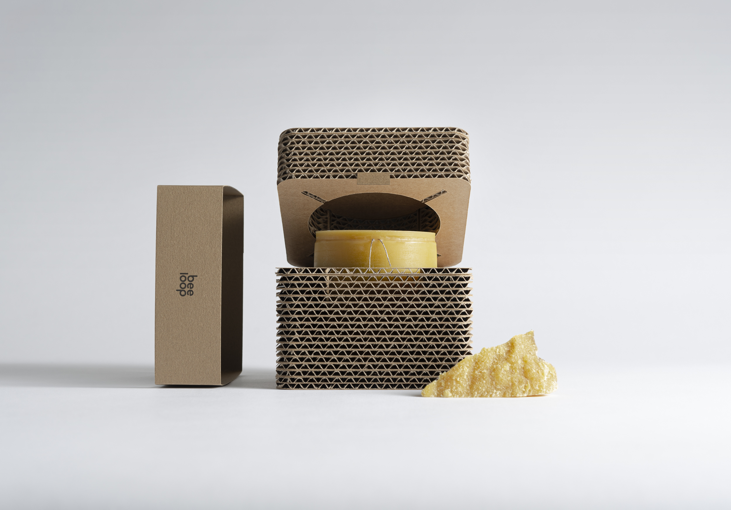 BEE LOOP 蜂蠟蜂膠蜂環(huán)膠囊包裝設(shè)計(jì)，回收紙環(huán)保包裝