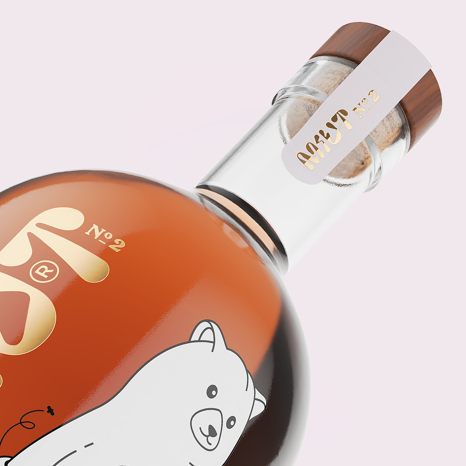 Miut 蜂蜜酒品牌包裝設(shè)計,一只拿著蜂巢的熊插畫 Miut 蜂蜜酒品牌包裝設(shè)計,一只拿著蜂巢的熊插畫