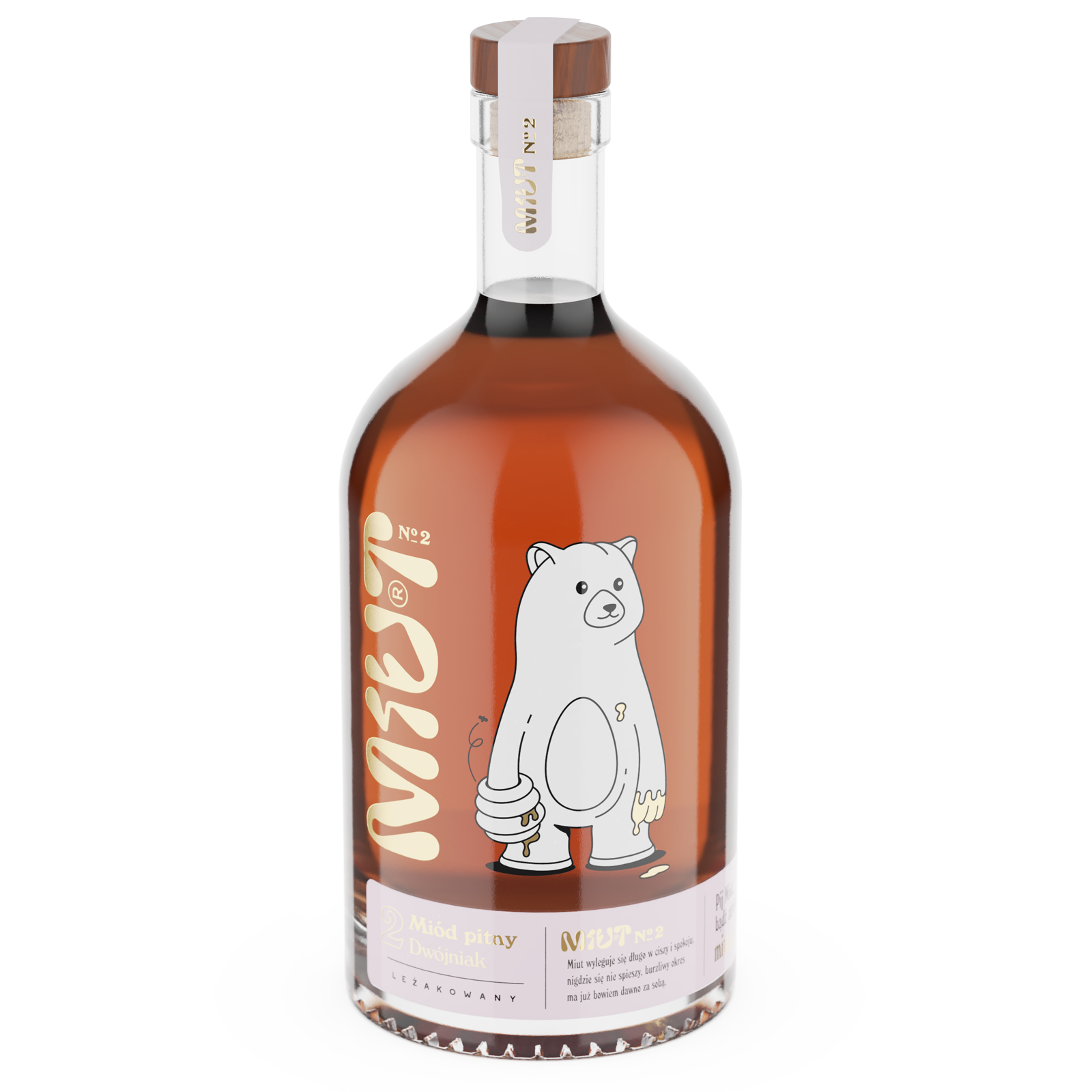 Miut 蜂蜜酒品牌包裝設(shè)計,一只拿著蜂巢的熊插畫 Miut 蜂蜜酒品牌包裝設(shè)計,一只拿著蜂巢的熊插畫