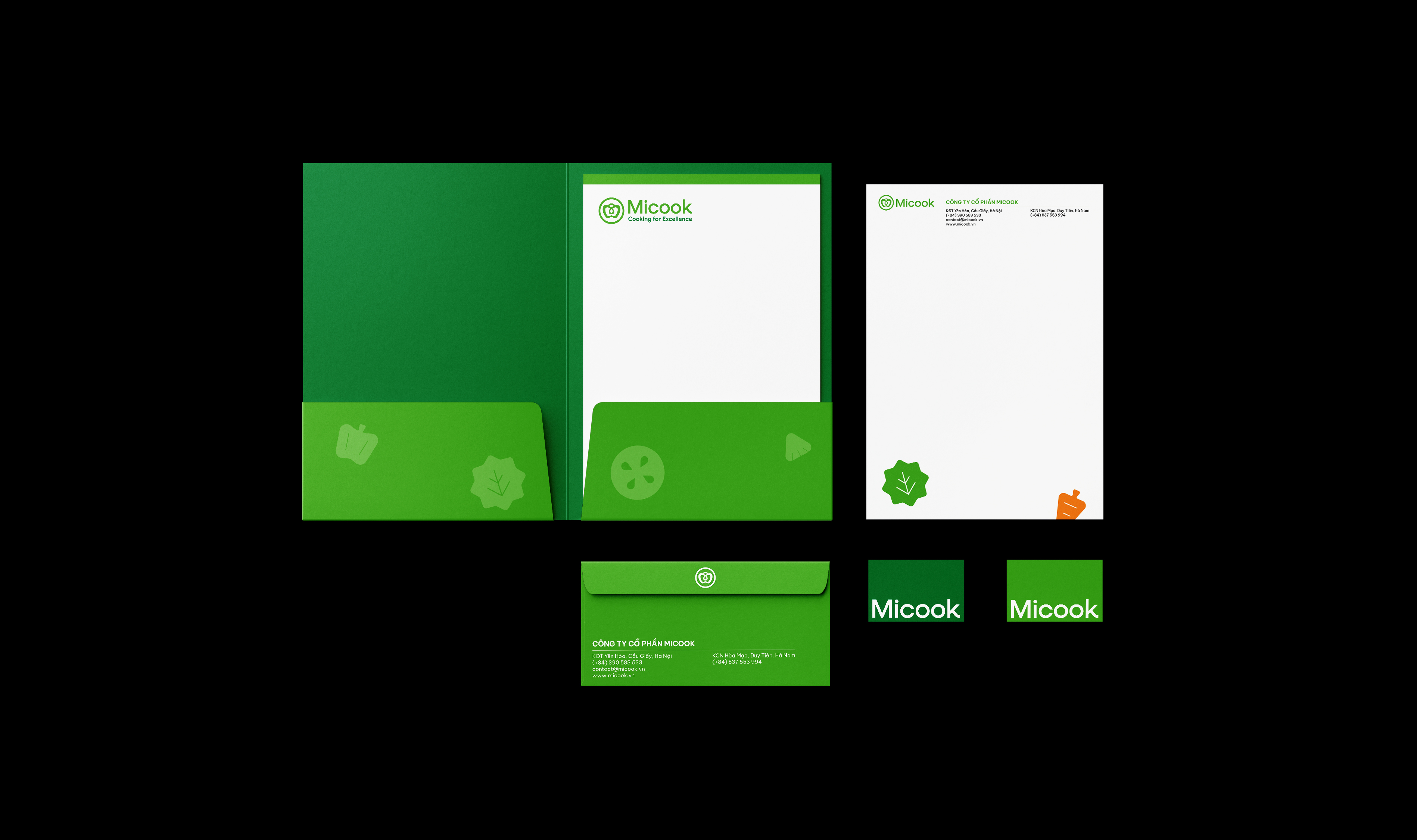 Micook食品農(nóng)產(chǎn)品農(nóng)業(yè)公司logo設(shè)計(jì)“鐘形辣椒+水滴+圓圈”vi設(shè)計(jì)