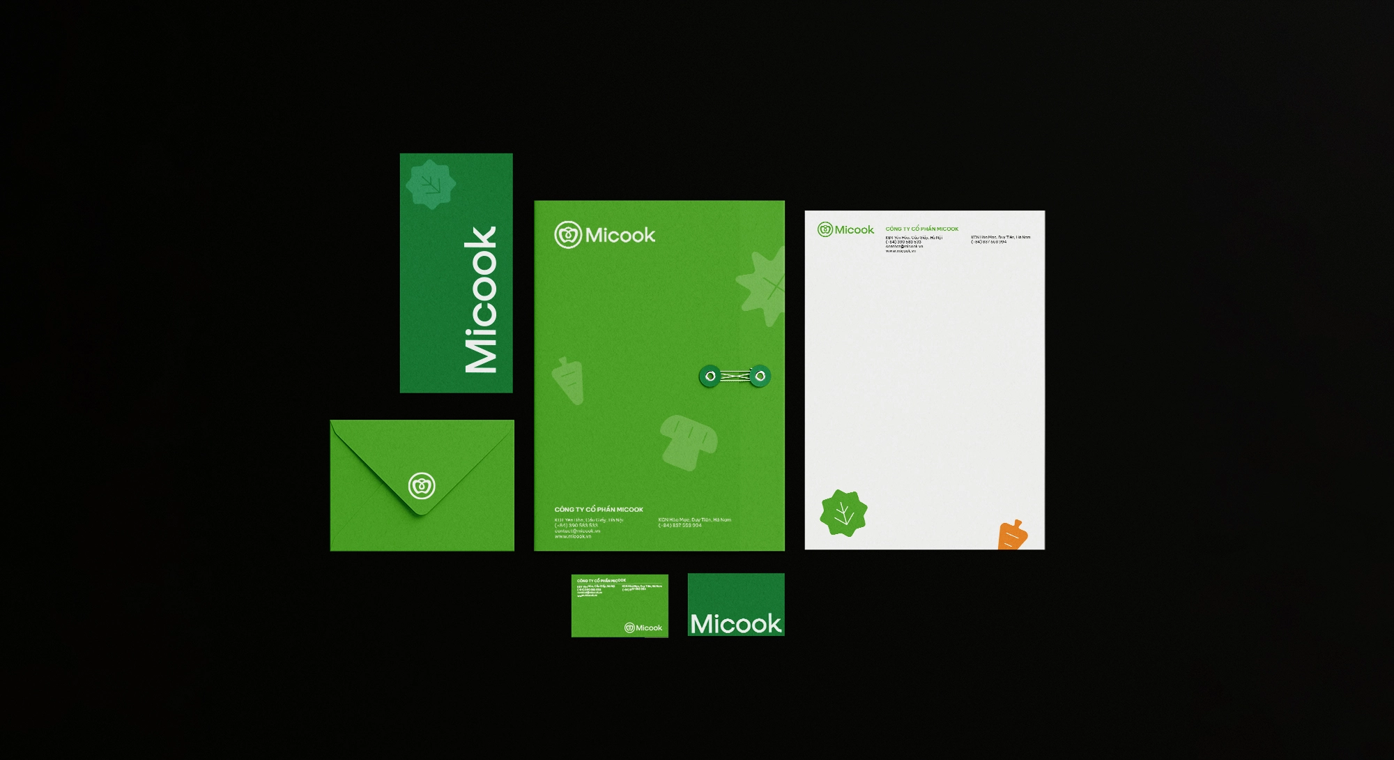 Micook食品農(nóng)產(chǎn)品農(nóng)業(yè)公司logo設(shè)計(jì)“鐘形辣椒+水滴+圓圈”vi設(shè)計(jì)