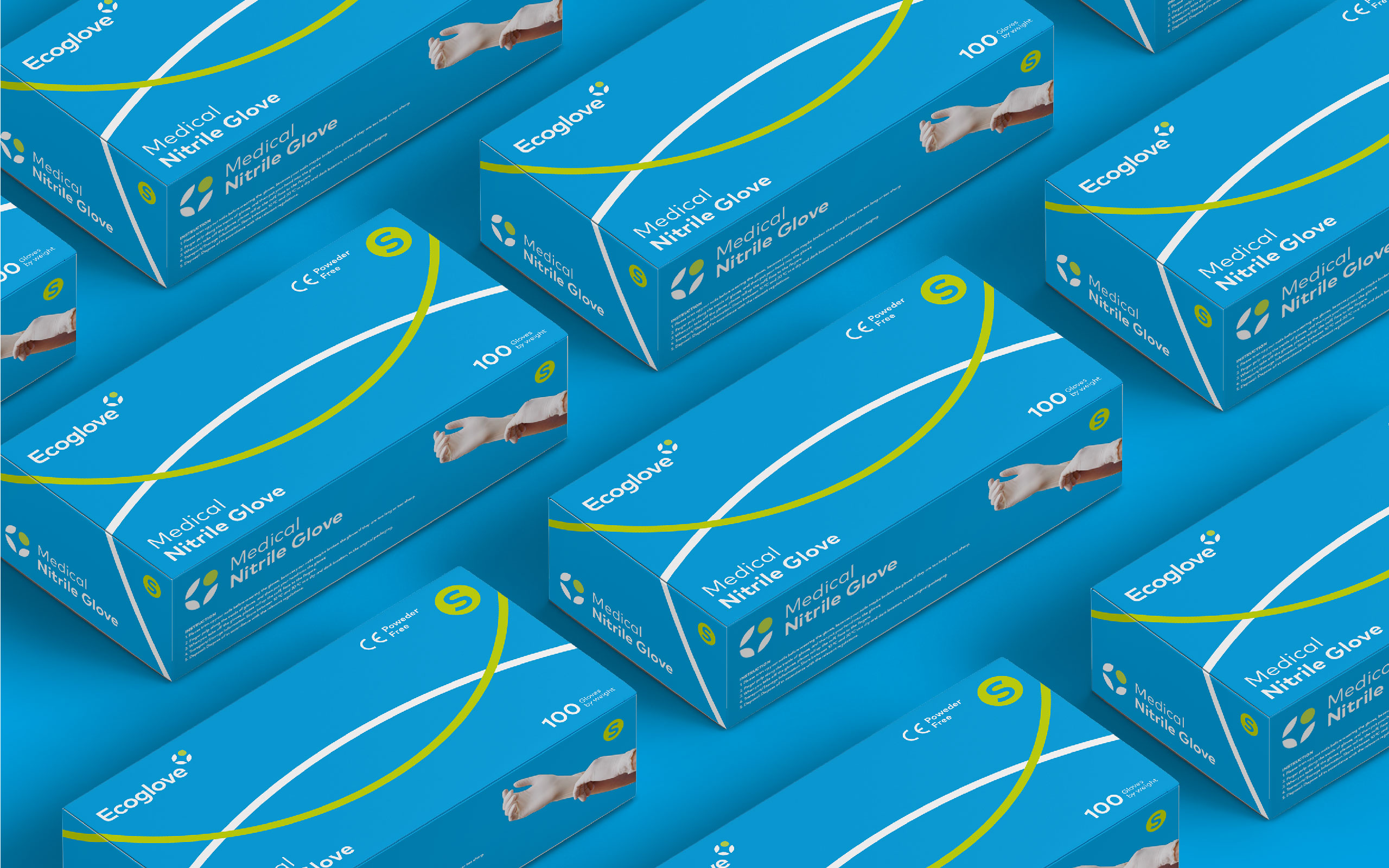 Ecoglowe 綠色醫(yī)療用品醫(yī)用手套品牌創(chuàng)建策劃設(shè)計-包裝設(shè)計