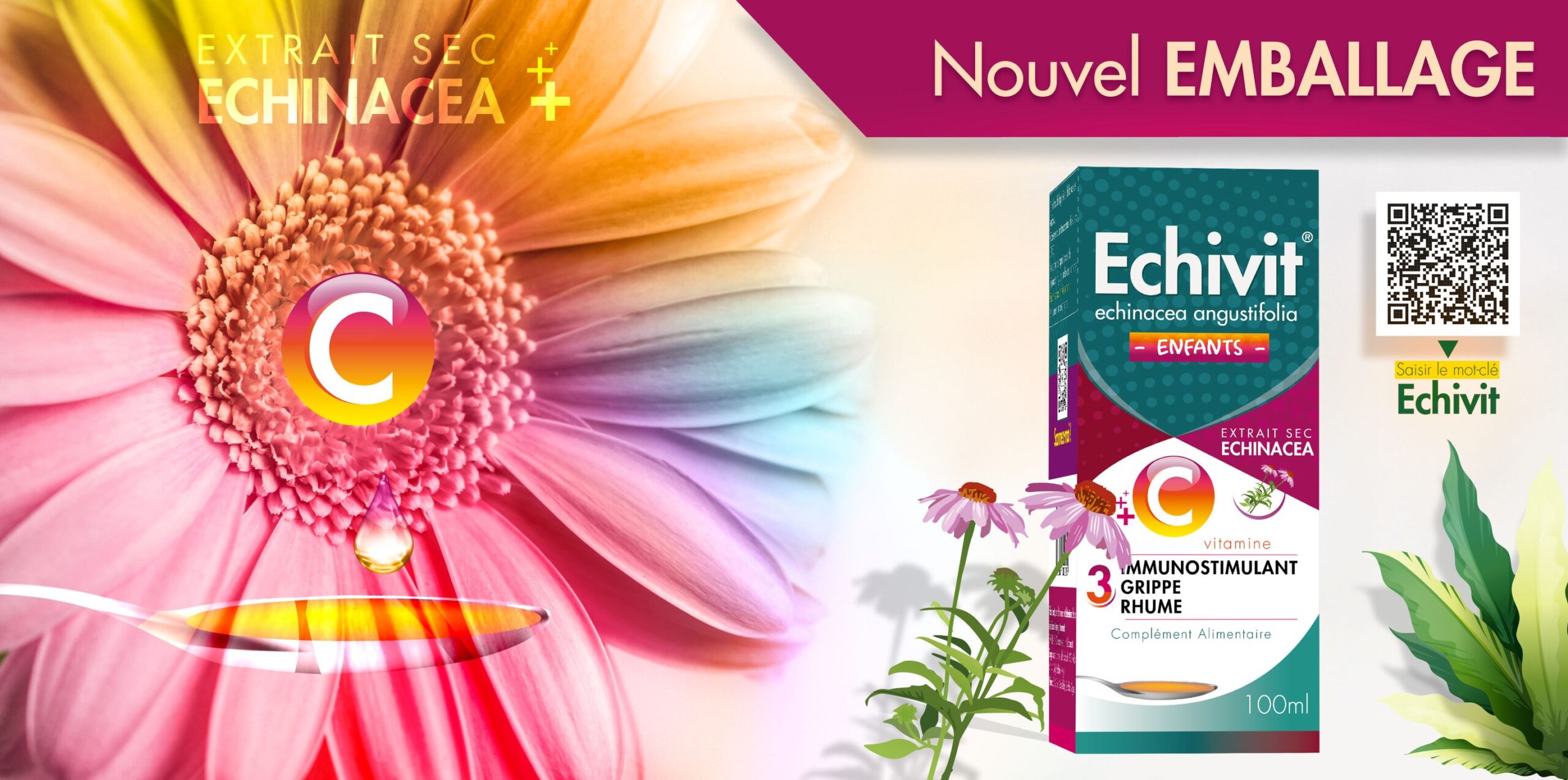 Ecivit OTC藥品包裝設(shè)計(jì)，突出品牌與交叉色塊版式