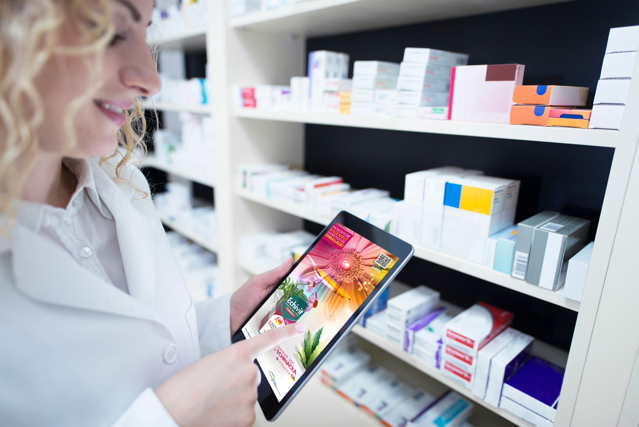 Ecivit OTC藥品包裝設(shè)計(jì)，突出品牌與交叉色塊版式