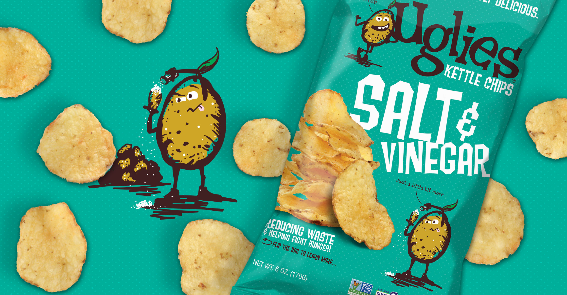 我很丑但我很好吃， Uglies薯片品牌戰(zhàn)略、卡通設(shè)計(jì)、包裝設(shè)計(jì)