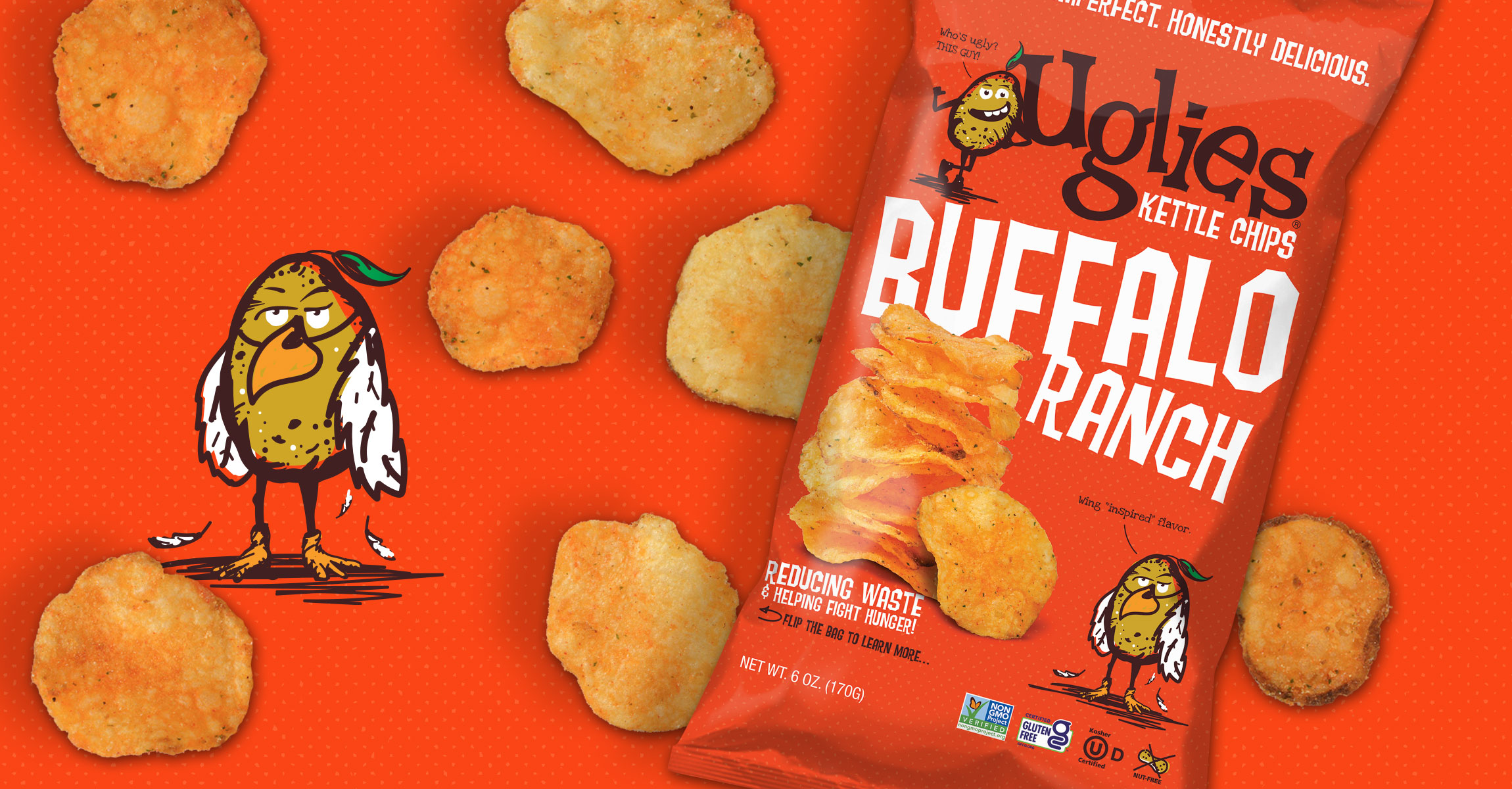 我很丑但我很好吃， Uglies薯片品牌戰(zhàn)略、卡通設(shè)計(jì)、包裝設(shè)計(jì)