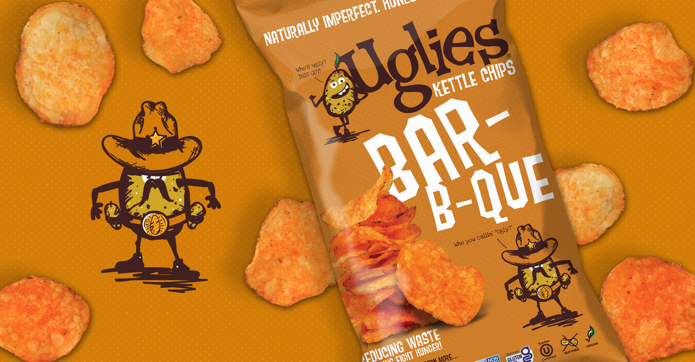 我很丑但我很好吃， Uglies薯片品牌戰(zhàn)略、卡通設(shè)計(jì)、包裝設(shè)計(jì)