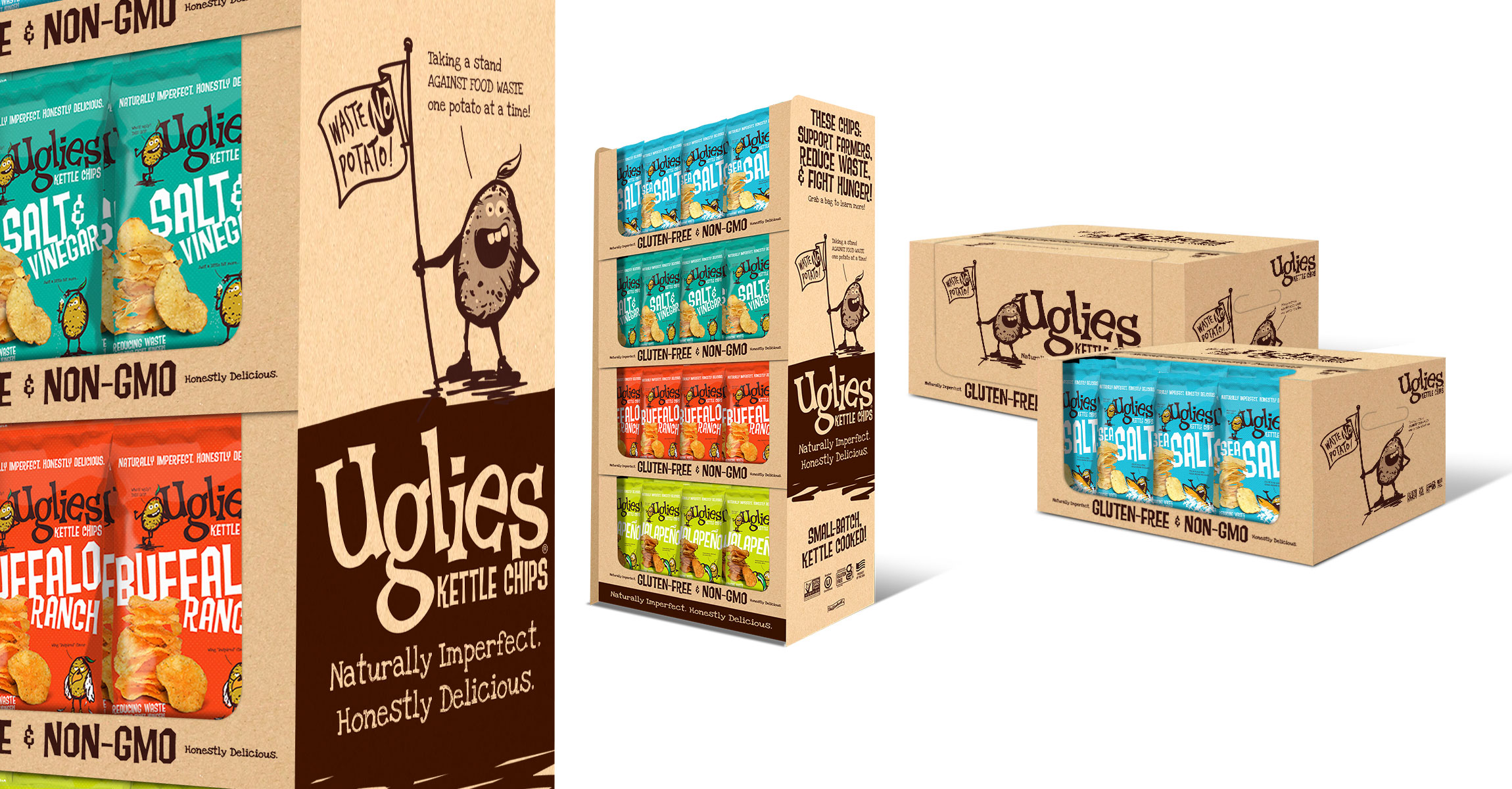 我很丑但我很好吃， Uglies薯片品牌戰(zhàn)略、卡通設(shè)計(jì)、包裝設(shè)計(jì)