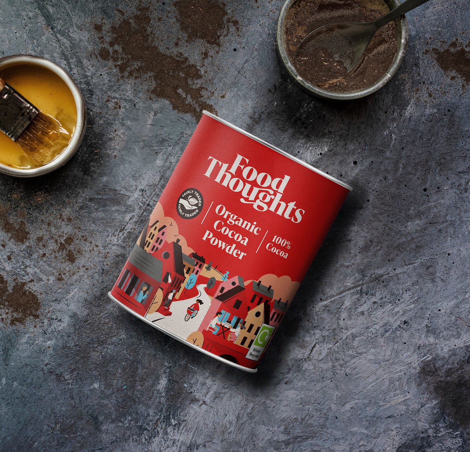 Food Thoughts可可烘焙原料品牌重塑與“社區(qū)”插畫包裝設(shè)計 Food Thoughts可可烘焙原料品牌重塑與“社區(qū)”插畫包裝設(shè)計
