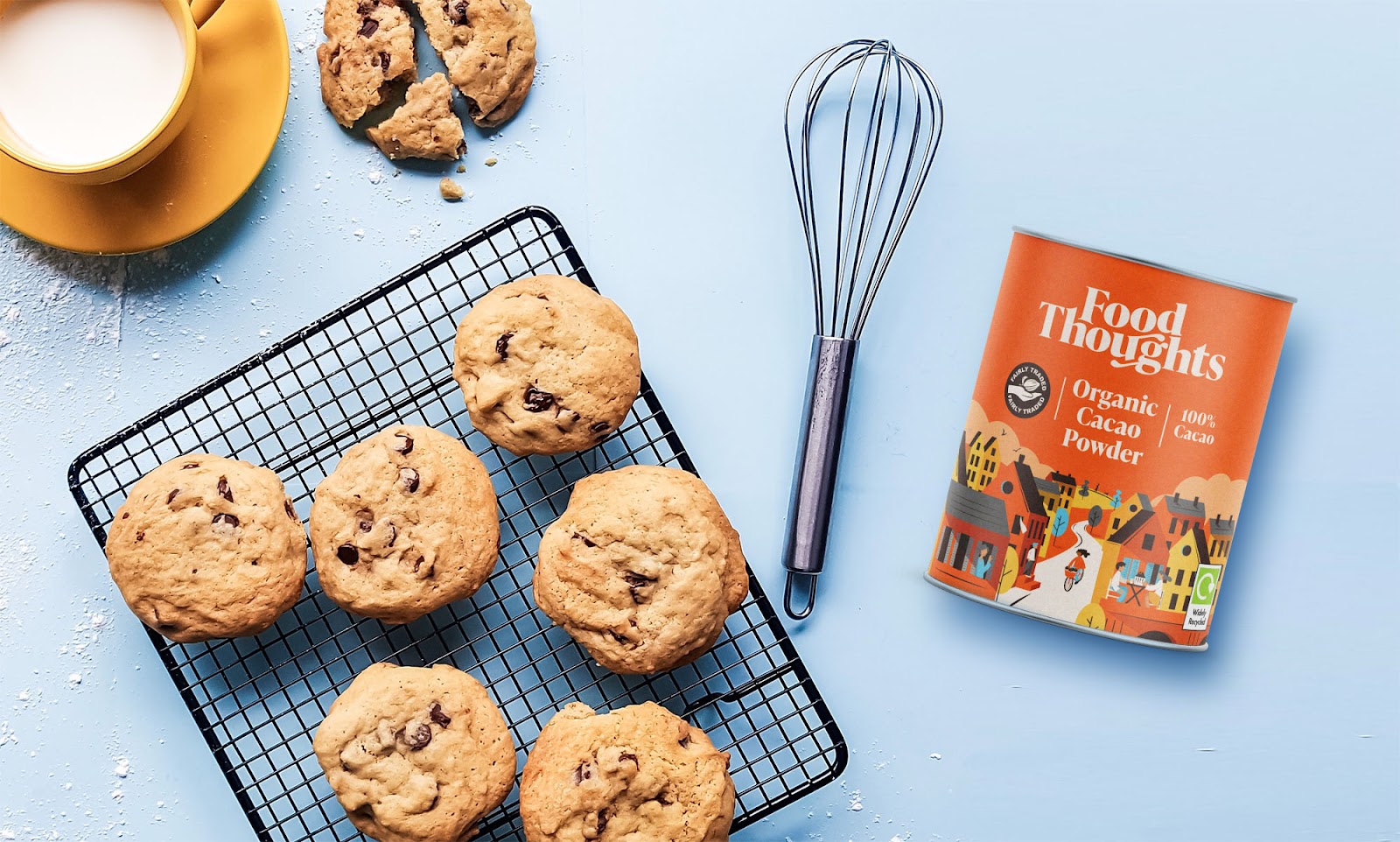 Food Thoughts可可烘焙原料品牌重塑與“社區(qū)”插畫包裝設(shè)計 Food Thoughts可可烘焙原料品牌重塑與“社區(qū)”插畫包裝設(shè)計