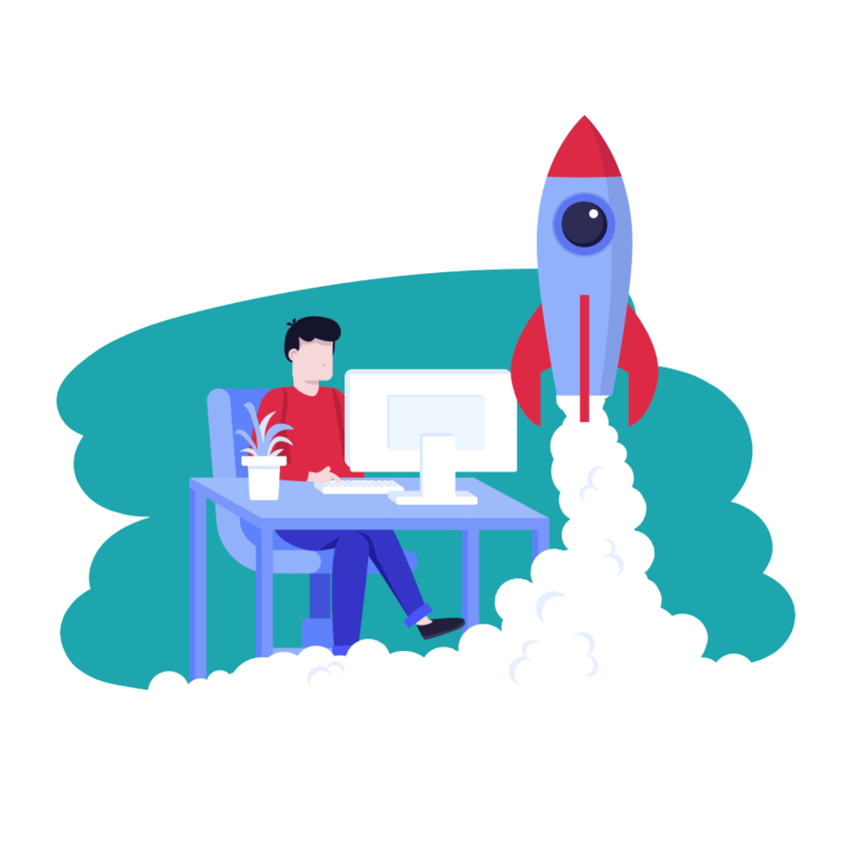 火箭發(fā)射時坐在辦公桌前的人