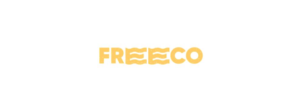 freeco天然大麻提取物滴劑藥品logo設(shè)計(jì)的字母“e”中的波浪與液體有關(guān)