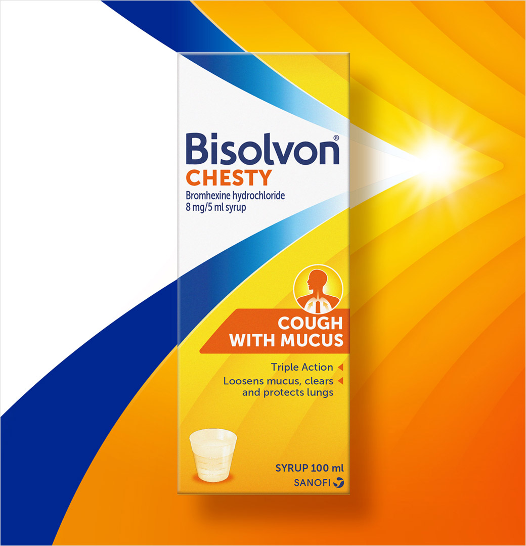 賽諾菲Sanofi止咳藥品牌logo設(shè)計包裝設(shè)計，多層箭頭元素