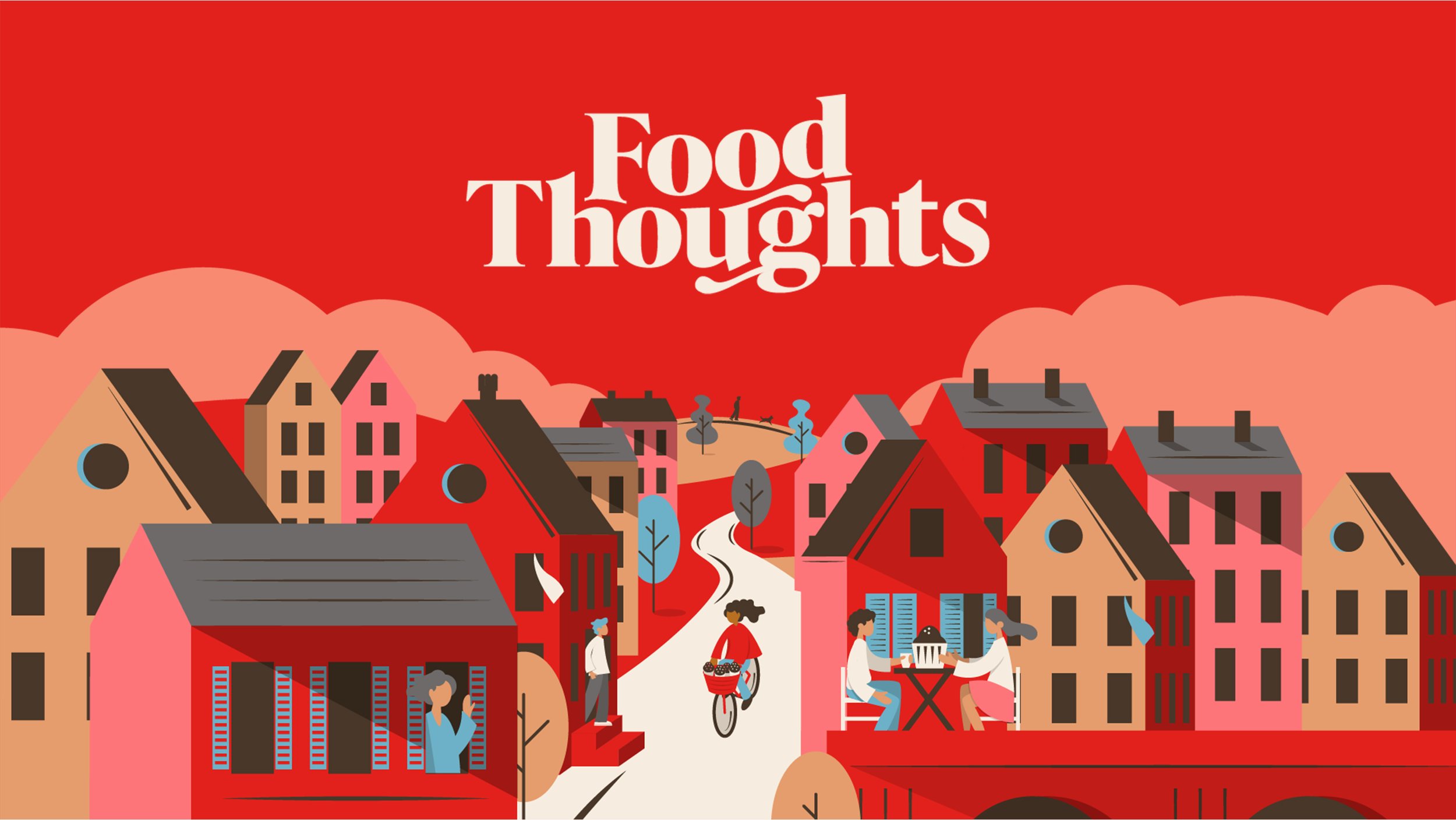 Food Thoughts可可烘焙原料品牌重塑與“社區(qū)”插畫包裝設(shè)計 Food Thoughts可可烘焙原料品牌重塑與“社區(qū)”插畫包裝設(shè)計