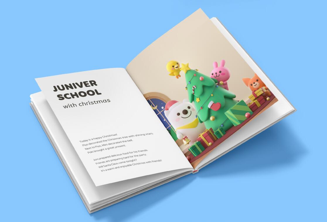 JUNIVER 幼兒園學校“白熊兔子刺猬鴨子海豚狐貍毛毛蟲”家族吉祥物設(shè)計