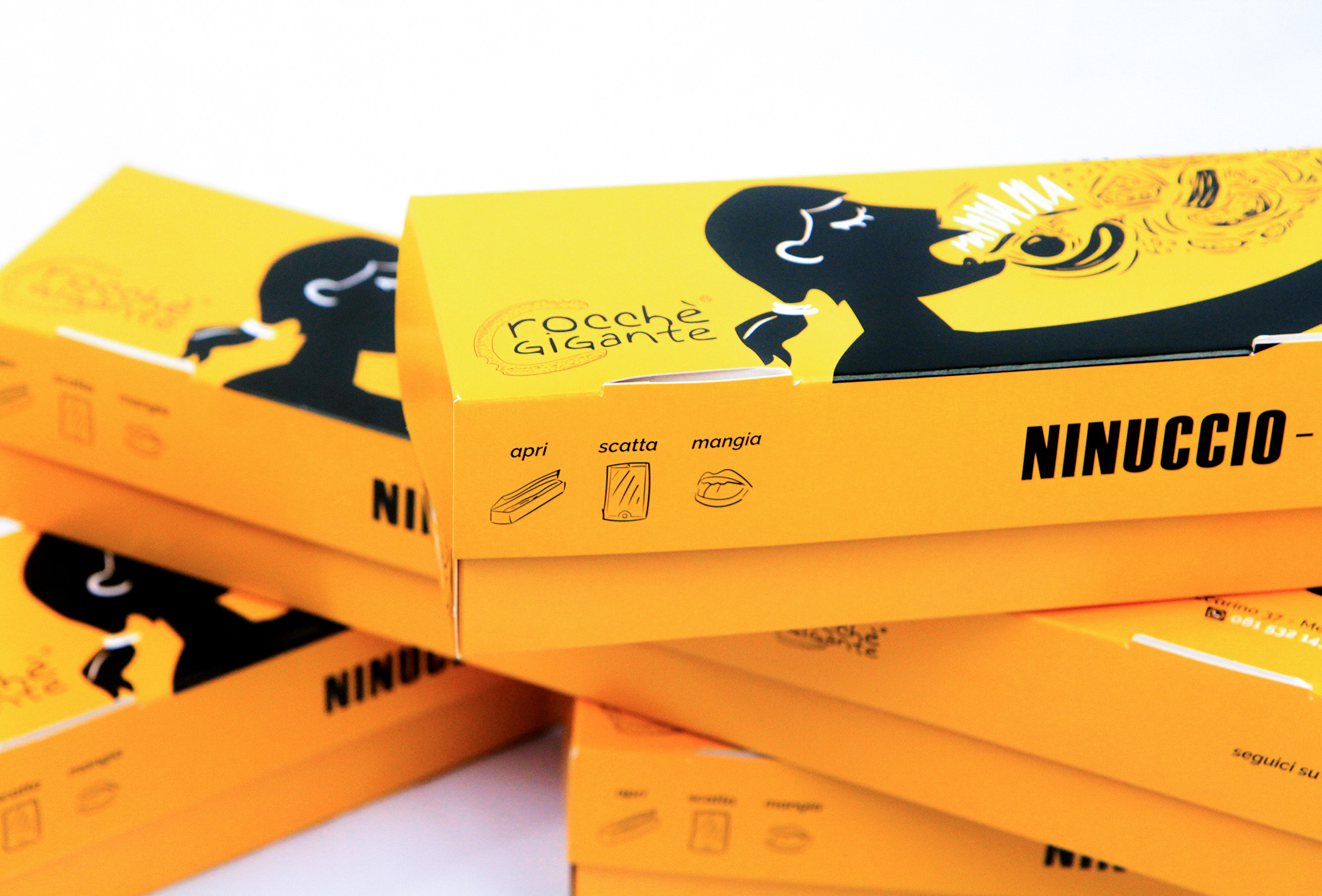 crocchè休閑食品創(chuàng)意包裝設(shè)計，張開的手與嘴巴插畫