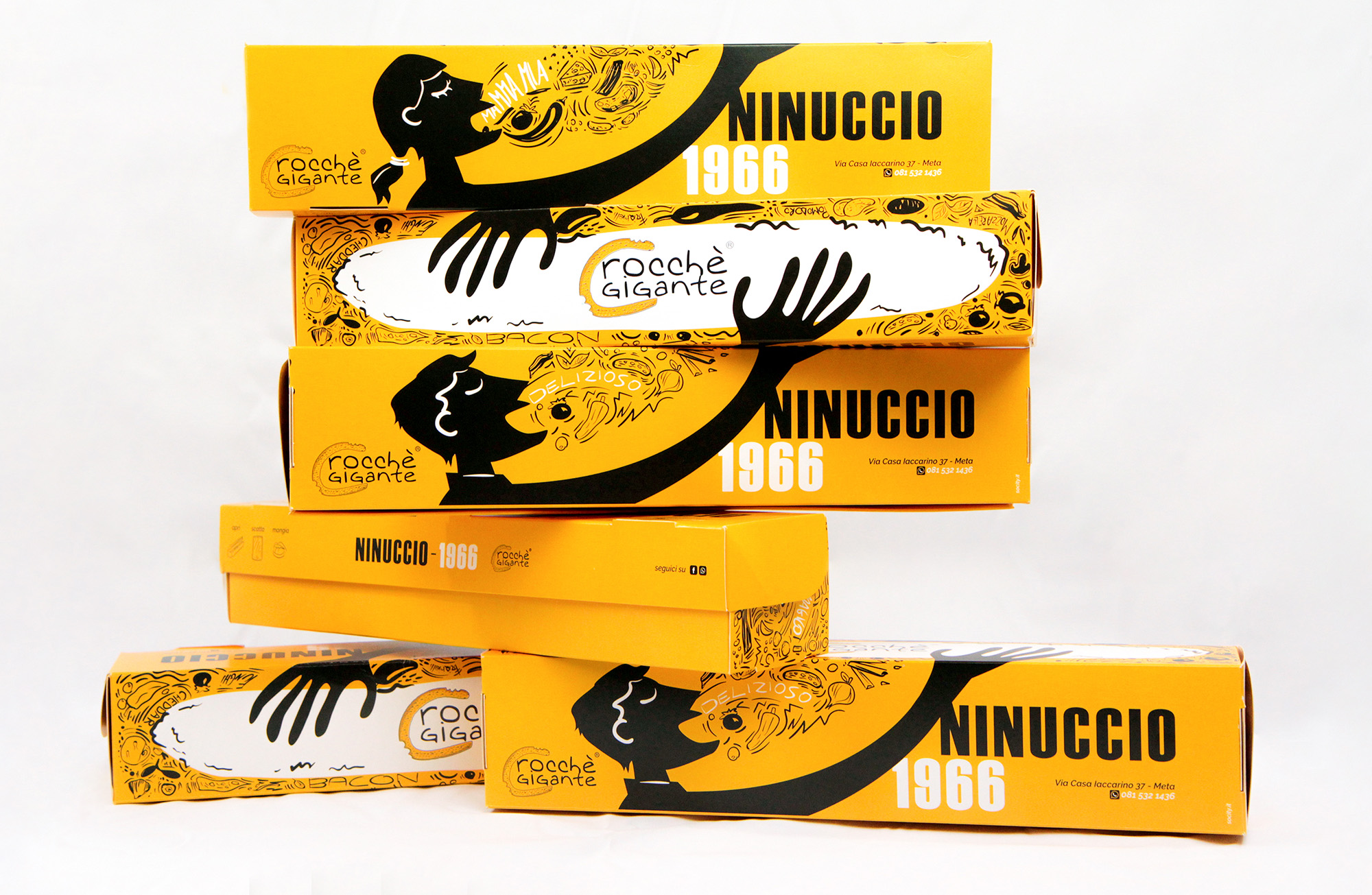 crocchè休閑食品創(chuàng)意包裝設(shè)計，張開的手與嘴巴插畫