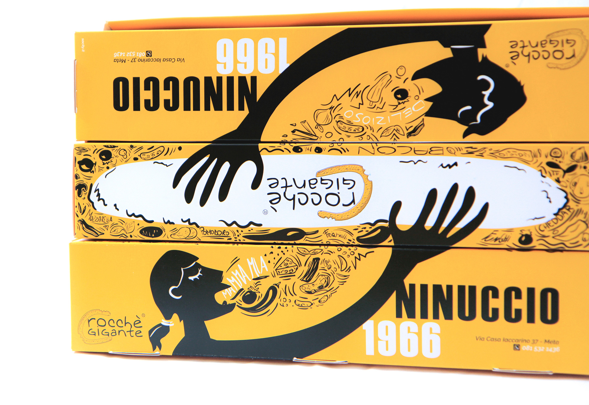 crocchè休閑食品創(chuàng)意包裝設(shè)計，張開的手與嘴巴插畫