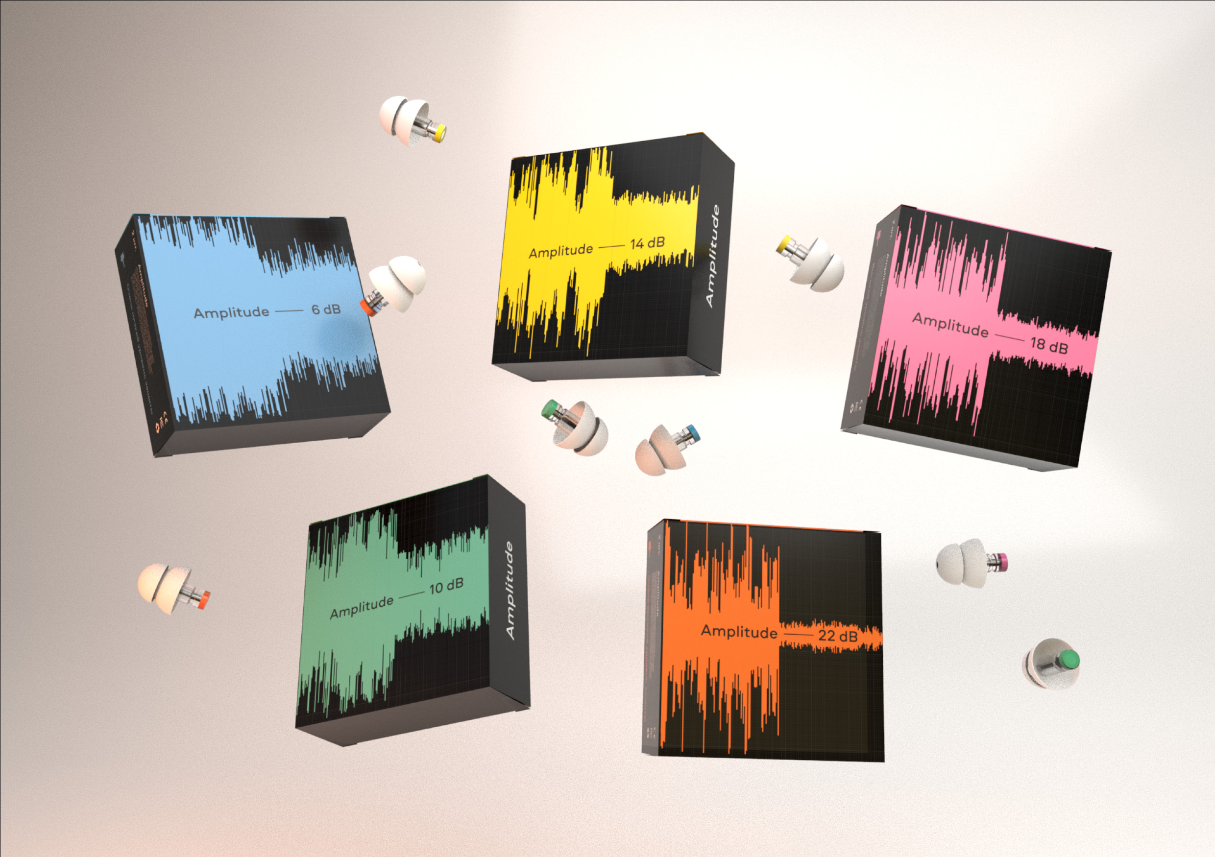 AMPLITUDE音樂家耳機(jī)包裝設(shè)計(jì)“音波”元素