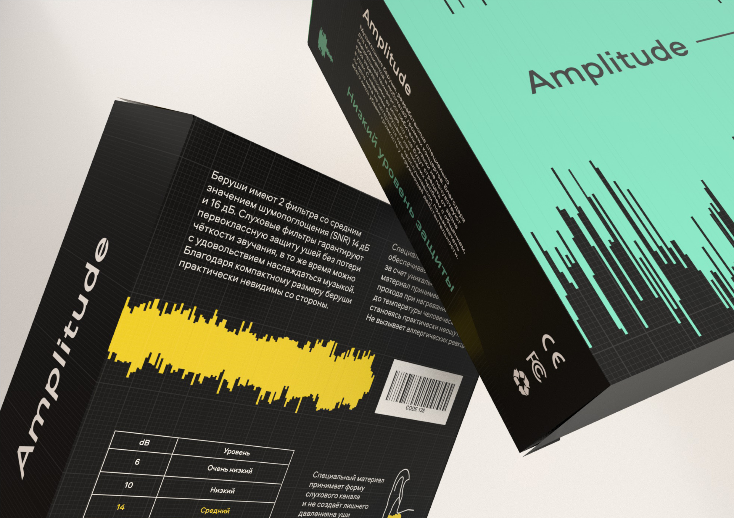 AMPLITUDE音樂家耳機(jī)包裝設(shè)計(jì)“音波”元素