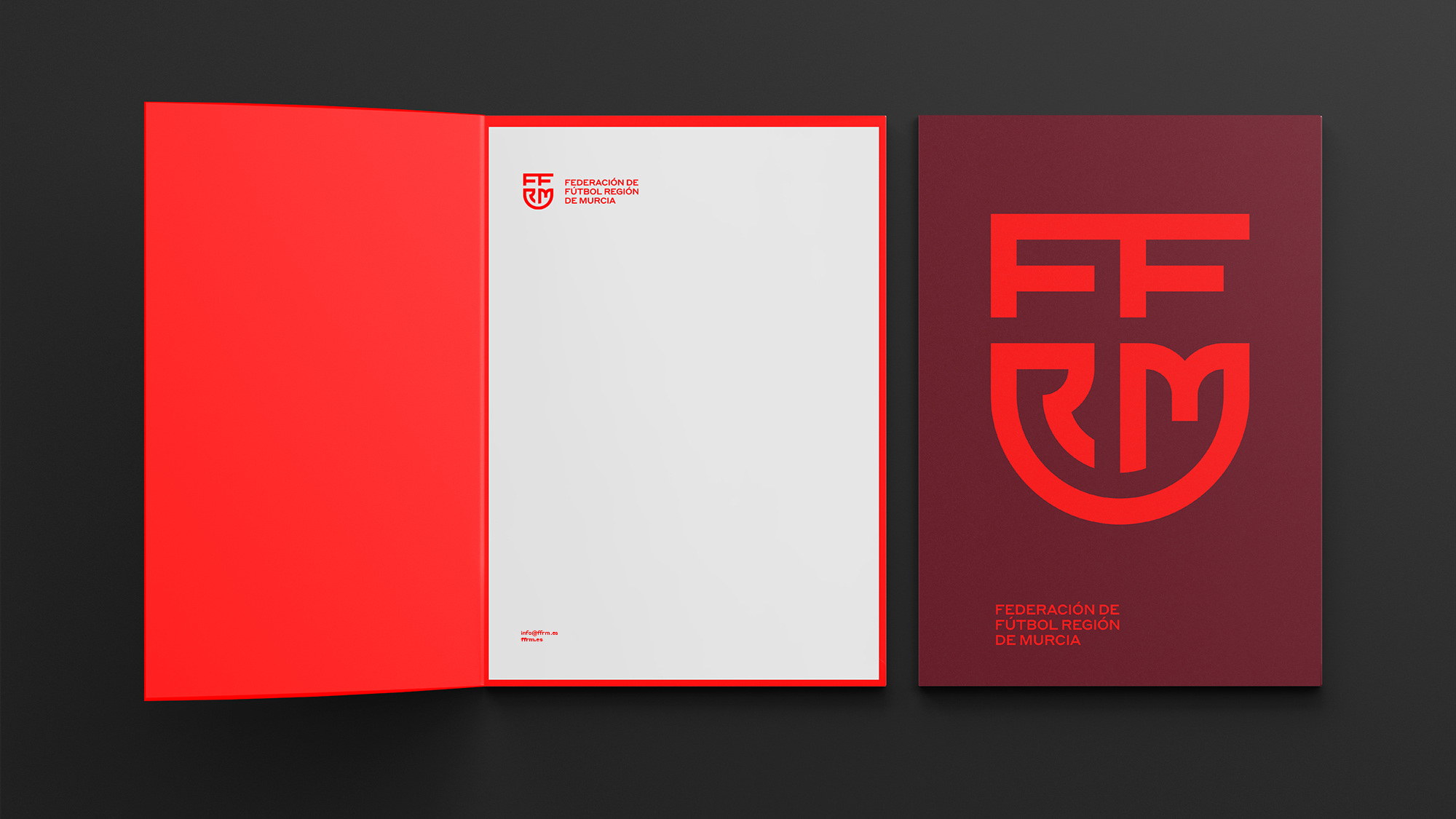 FFRM穆爾西亞地區(qū)足球聯(lián)合會(huì)俱樂(lè)部字母盾牌logo設(shè)計(jì)vi設(shè)計(jì)