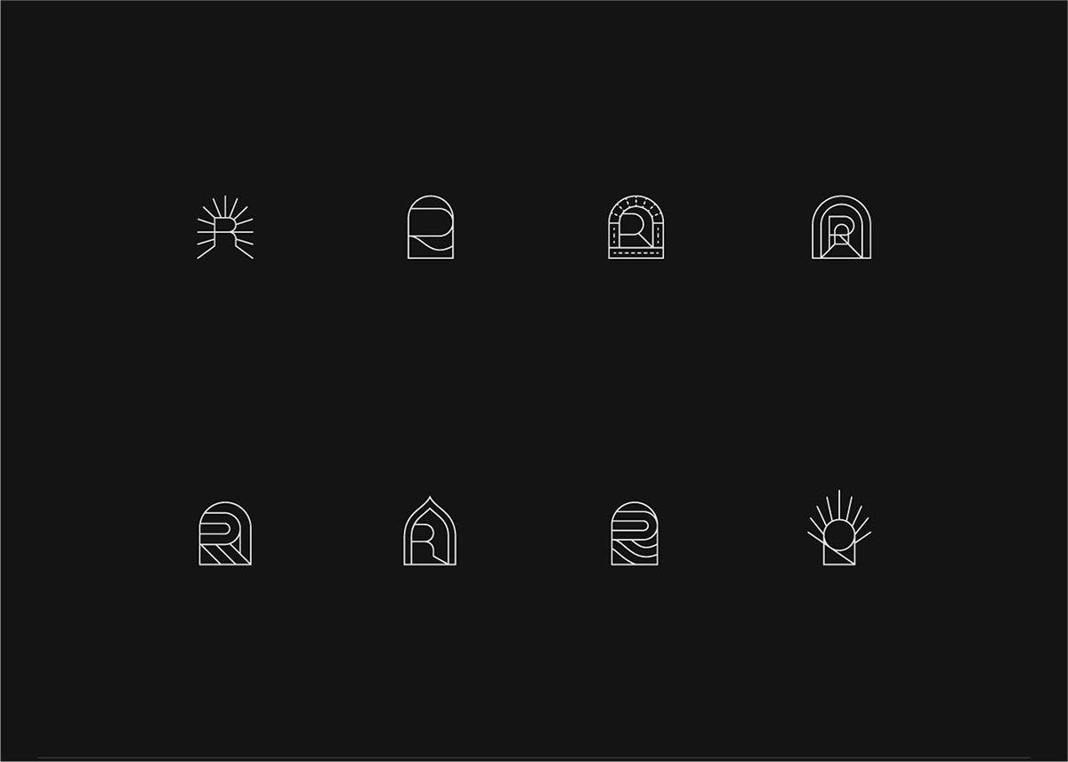 20個美學(xué)平衡的簡單logo設(shè)計示例靈感-R字母