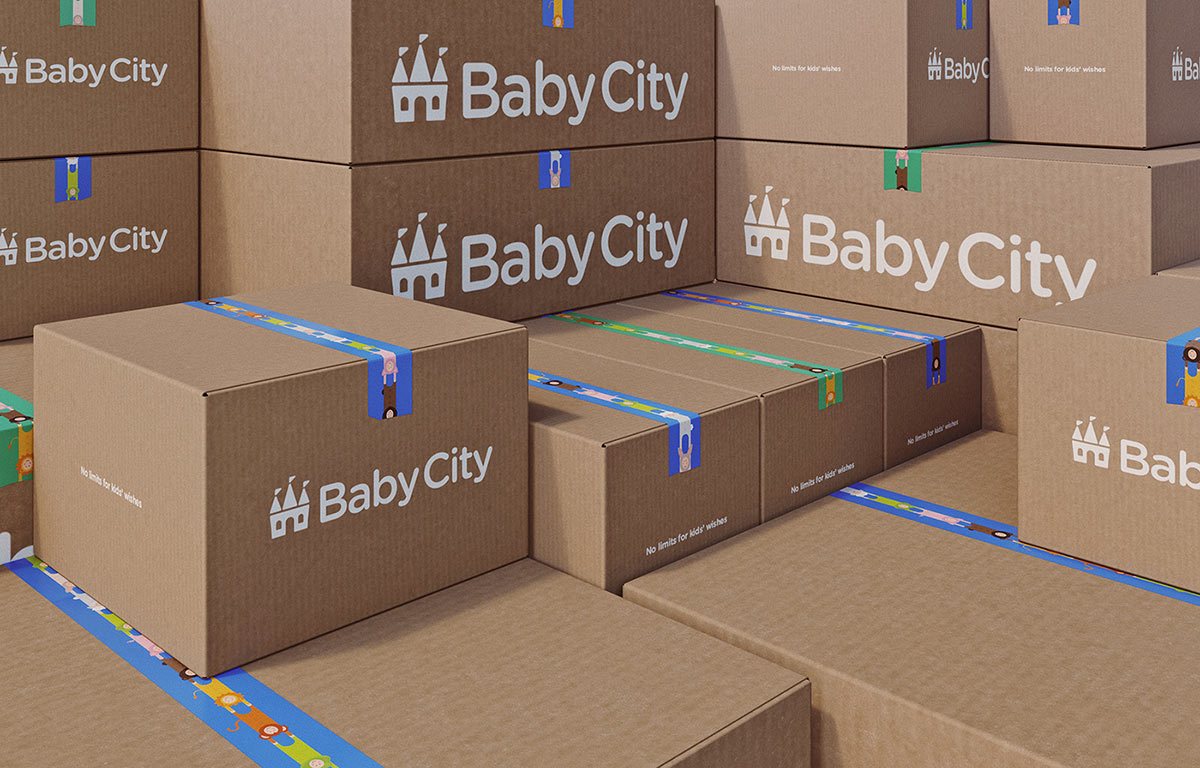 Baby City 嬰兒城嬰兒用品品牌vi設(shè)計(jì),首尾相連的卡通人物視覺 Baby City 嬰兒城嬰兒用品品牌vi設(shè)計(jì),首尾相連的卡通人物視覺