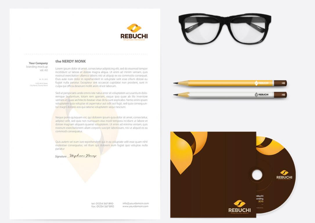 Rebuchi 油田服務公司標志設計“交互循環(huán)” vi設計