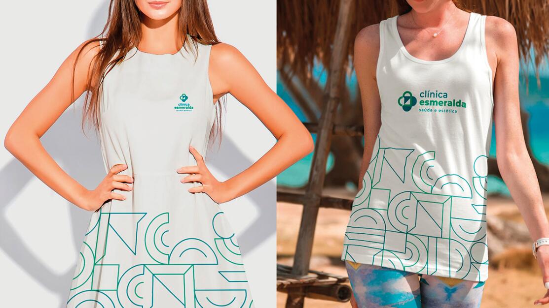 Esmeralda 保健診所醫(yī)院logo設計vi設計，醫(yī)療十字、膠囊與愛心元素