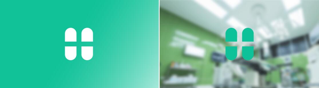 Hera Clinic 赫拉診所醫(yī)院logo設(shè)計vi設(shè)計，H字母+十字