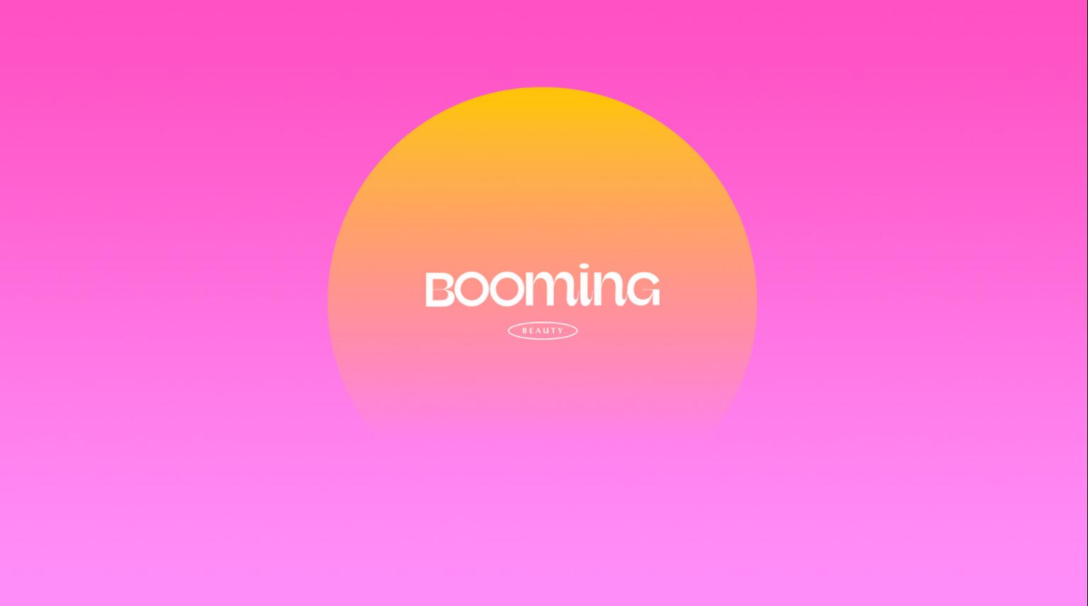 BOOMING 彩妝化妝品包裝設(shè)計(jì)，“粉金漸變色”金屬箔和閃光裝飾設(shè)計(jì)