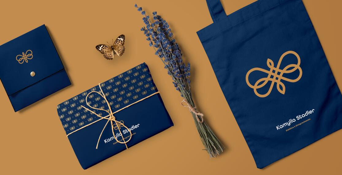 Kamylla 醫(yī)療美容健康減肥診所logo設(shè)計vi設(shè)計，蝴蝶蛻變概念