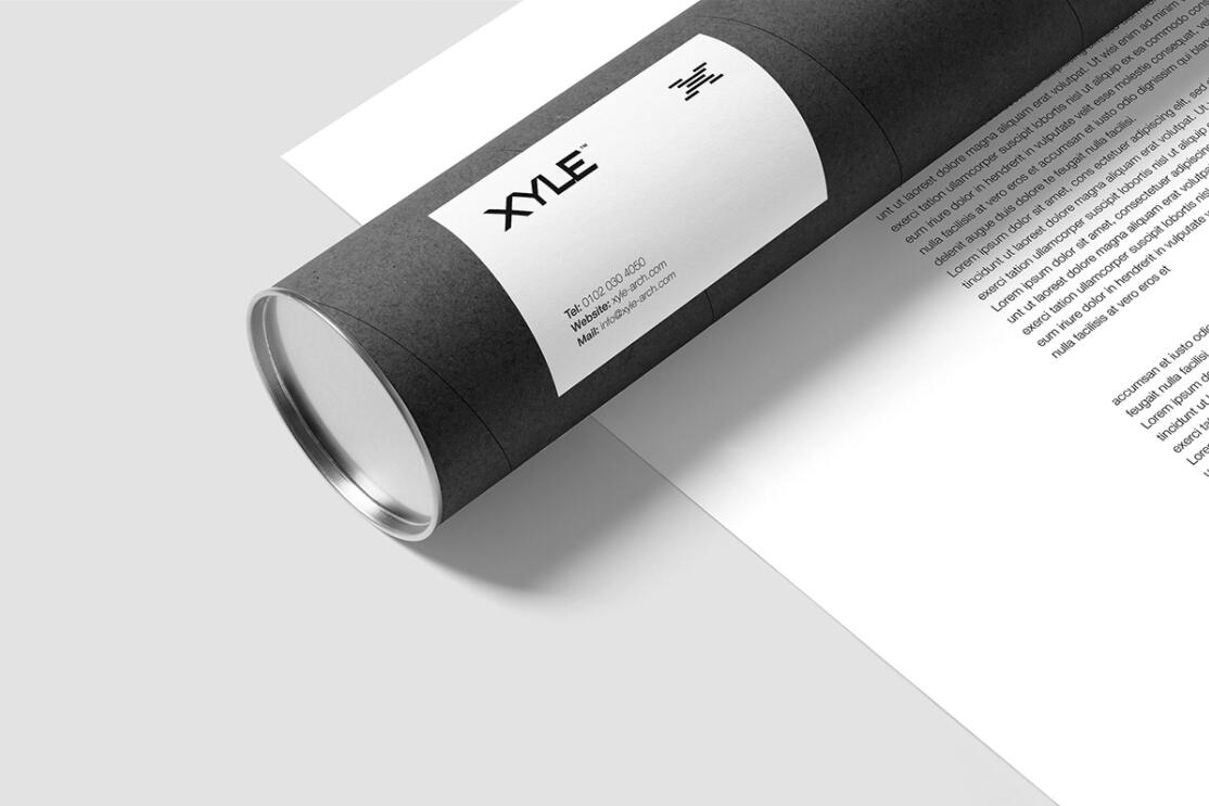 Xyle建筑設(shè)計(jì)公司logo設(shè)計(jì)品牌形象vis設(shè)計(jì)，x磚塊logo與超酷黑白漸變vi風(fēng)