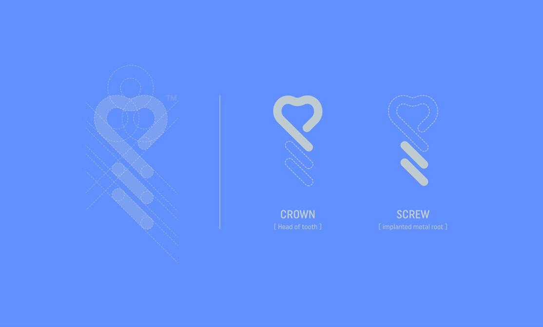 DMIC 亞科診所品牌logo-vi設(shè)計(jì)，明亮輕藍(lán)紫色搭配略灰色